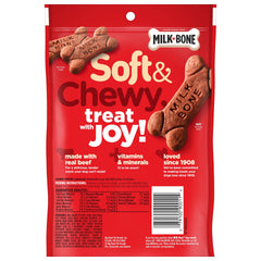 Gros plan sur la viande réelle utilisée dans Milk-Bone Soft & Chewy.