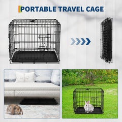 La cage MilleLoom est pliante et portable pour les voyages et sorties.