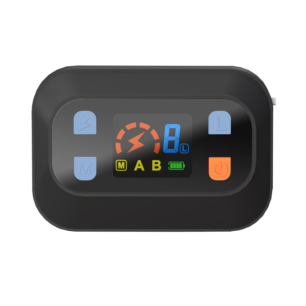 Transmetteur-barrière MIMOFPET pour chien, utilisable intérieur et extérieur, étanche et rechargeable.
