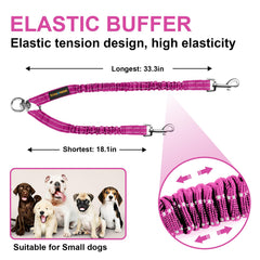 MingXpets pivotement-libre-double-chien pour deux chiens en mouvement sans gêne.
