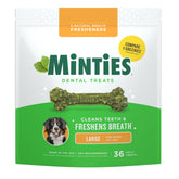 Minties, os dentaires pour chien grand, forme unique et aide potentiellement à nettoyer les dents.