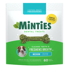 Minties os dentaires chien, structure unique favorisant le nettoyage des dents