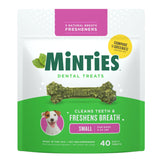 Minties os dentaires petit chien, texture rugueuse nettoyant les dents lors de la mastication.