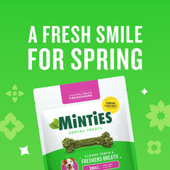 Minties os dentaires petit chien, forme unique favorisant le frottement dentaire durable.
