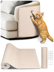 Minyii tapis griffes chat 78-7x15 beige protège meubles et offre espace de jeu