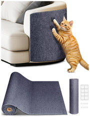 Minyii TLNNK tapis griffes chat gris foncé protège le canapé durablement.