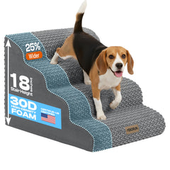Miorun escaliers pour chien: accès lit sûr et stable grâce à des marches larges.