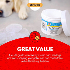 Application facile avec Miracle Care – nettoyage sans effort autour des yeux de votre animal
