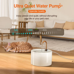 MISFANS fontaine-chat filtration-double : eau plus propre et agréable.