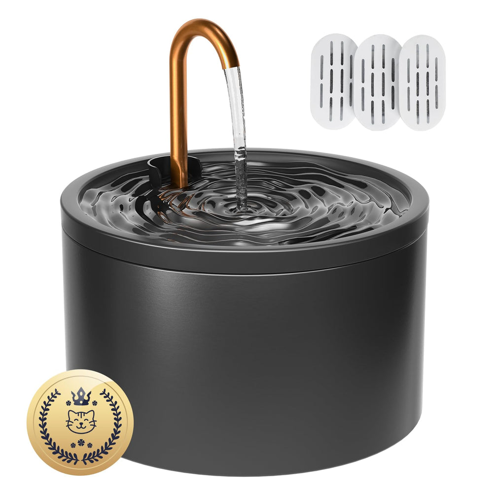 Fontaine MISFANS en céramique pour chat avec capacité 2,1 L et design élégant.