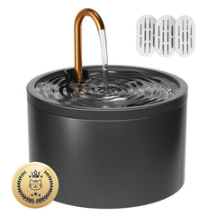 Fontaine MISFANS en céramique pour chat avec capacité 2,1 L et design élégant.