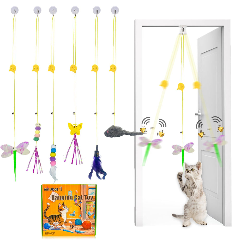 Mitubati jouet chat porte suspendu stimule activité et exercice en intérieur