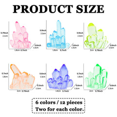 MIUPOO Glow Crystal – pierres décoratives d aquarium nano pour arrangements créatifs.