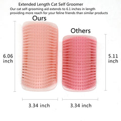 Massage doux avec Miwoowim, brosse murale qui apaise le chat pendant le toilettage.