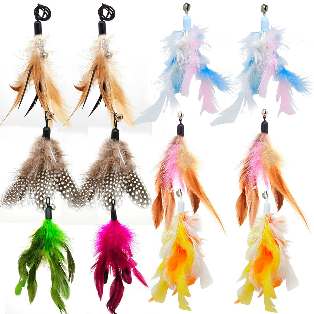 Miwoowim remplacements plumes chat avec cloches pour stimuler le jeu
