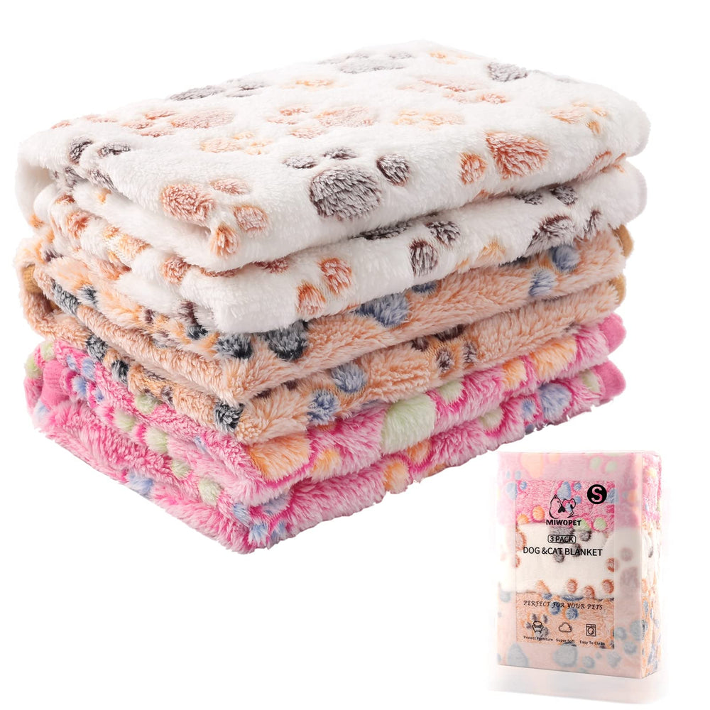 MIWOPET couverture chat patte imprimée, confort et chaleur.