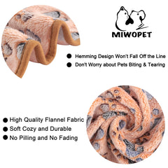 MIWOPET couverture chien patte imprimée, chaleur douillette.