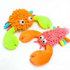 MIXCOTIA jouet homard peluche: texture brossée pour une mastication satisfaisante.