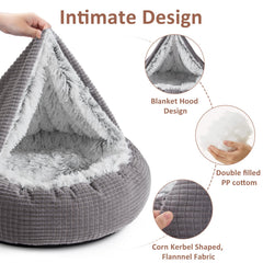 MIXJOY intérieur peluche moelleuse crée un cocon réconfortant pour le repos.