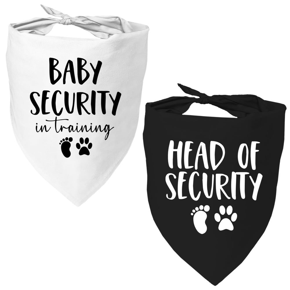 Bandana Mixrowa pour chien noir et blanc, idéal pour annonces de grossesse et séances photo.