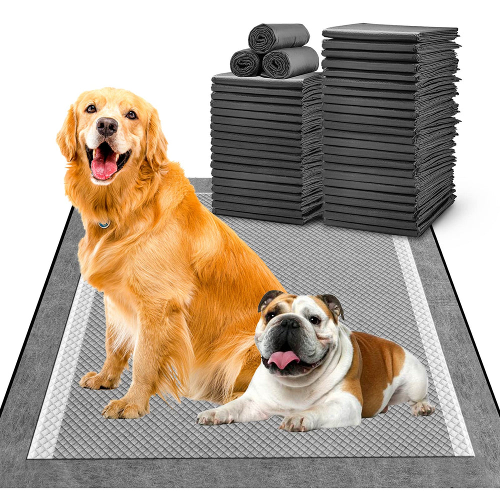 MIZOK tapis-pipi chien 28x34 charbon actif, maîtrise les odeurs.