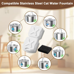 MJYNITE filtre-carbone-actif-fontaine-chat améliore la pureté de l'eau