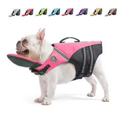Gilet de sauvetage Mklhgty avec flottabilité élevée pour chiens nerveux près de l'eau