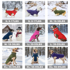 Mklhgty manteau chien col montant rouge XL, protection contre le vent