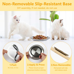 Mkobon-gamelle-chat-design-peu-profond-antifatigue-moustaches: repas plus confortables.