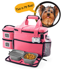 Mobile Dog Gear Week Away met en avant l'ouverture frontale rabattable pour un accès rapide.