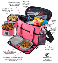 Mobile Dog Gear Week Away présente le diviseur pour contenants d'aliments pour organisation.