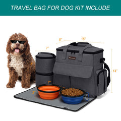 Modoker contenants alimentaires pour chien, stockage sûr en voyage.