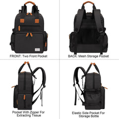 Modoker Dog Travel Bag – grand compartiment principal, organisation des aliments et accessoires