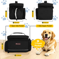 Modoker kit voyage animal avec 2 bols et organisation efficace pour trajets.