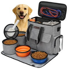 Modoker sac-voyage-chien-avant: vue frontale montrant le rangement pratique.