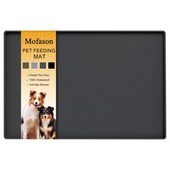 Tapis d’alimentation Mofason imperméable pour chien, protège le sol.
