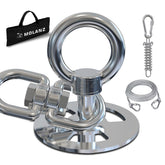 Piquet MOLANZ en acier inox 304, base robuste pour extérieur et sécurité du chien.