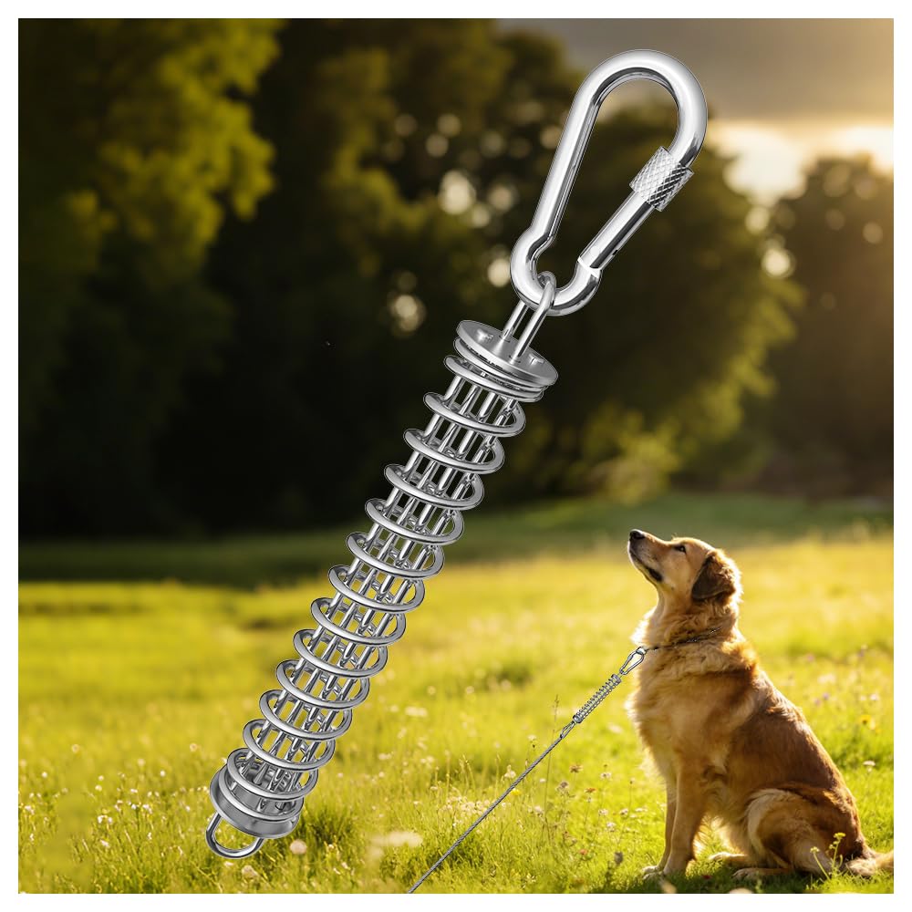 Ressort MOLANZ pour attache-chien entre laisse et câble, amortit les tirages.