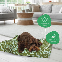 Housse Molly Mutt berceau avec impression réactive, couleurs résistantes au lavage.