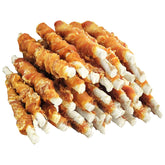 MON2SUN bâtonnet rawhide torsadé poulet, 5 pouces, idéale mastication.
