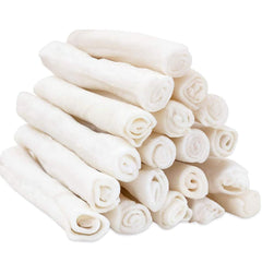 MON2SUN Rouleaux Rawhide 6,5 pouces pour chiots – morsure durable et sûr.