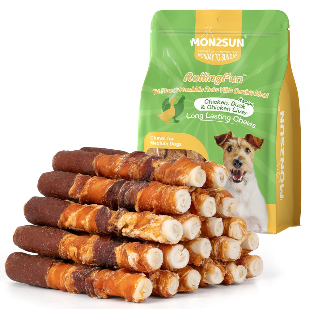 MON2SUN emballage friandises chien, pack de 20 pièces, pratique pour renouveler les friandises