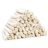 MON2SUN Rouleaux en cuir brut pour petits chiots, texture naturelle favorisant la mastication