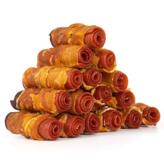 Rouleaux MON2SUN au poulet, canard et bœuf pour petits chiens.