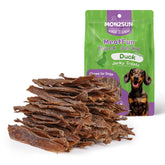 MON2SUN Canard jerky en sachet, récompense pratique pour l'entraînement quotidien.
