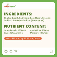 MON2SUN snack sans gluten et digestible pour chien sensible