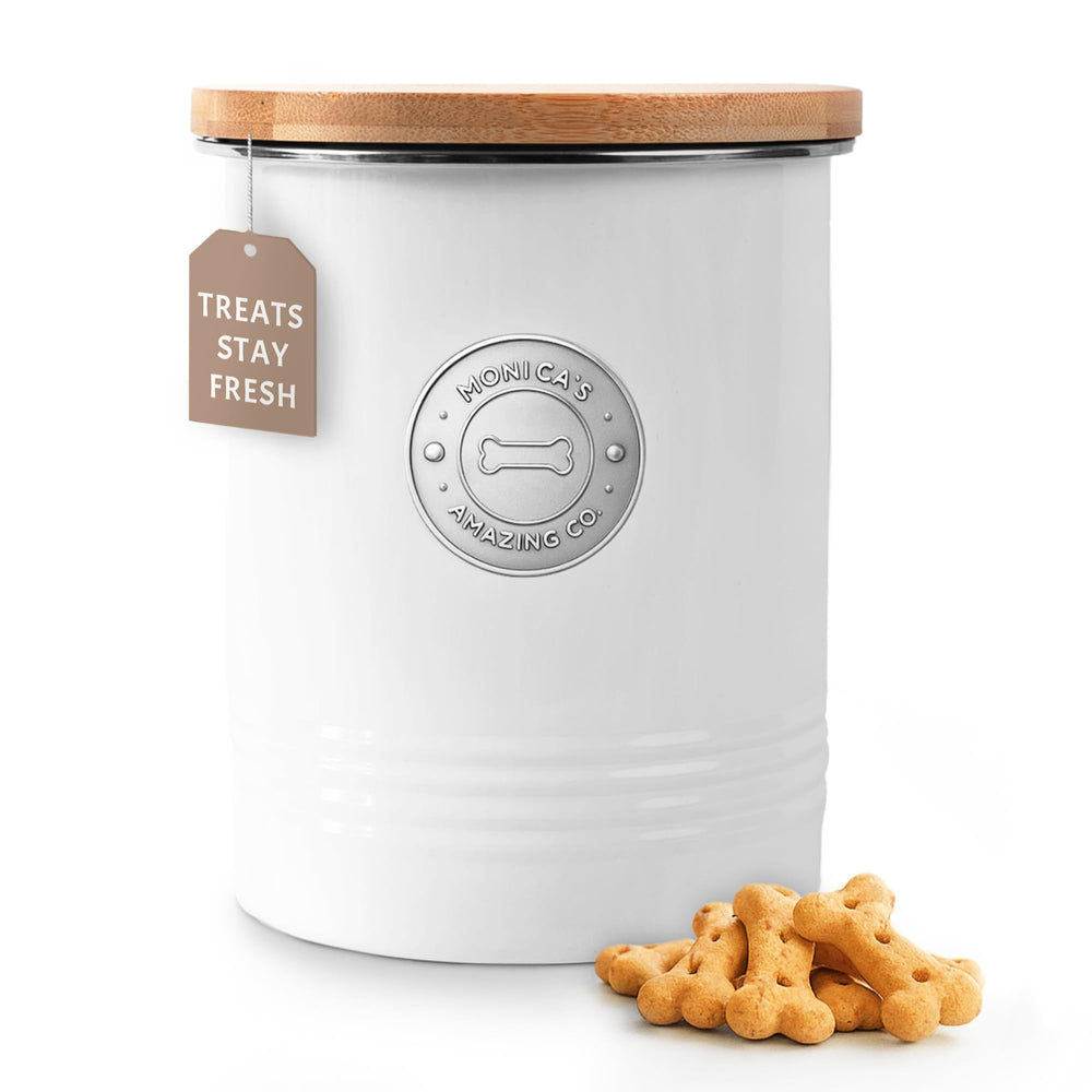 Monica´s Amazing Co. Conteneur friandises chien hermétique pour biscuits frais