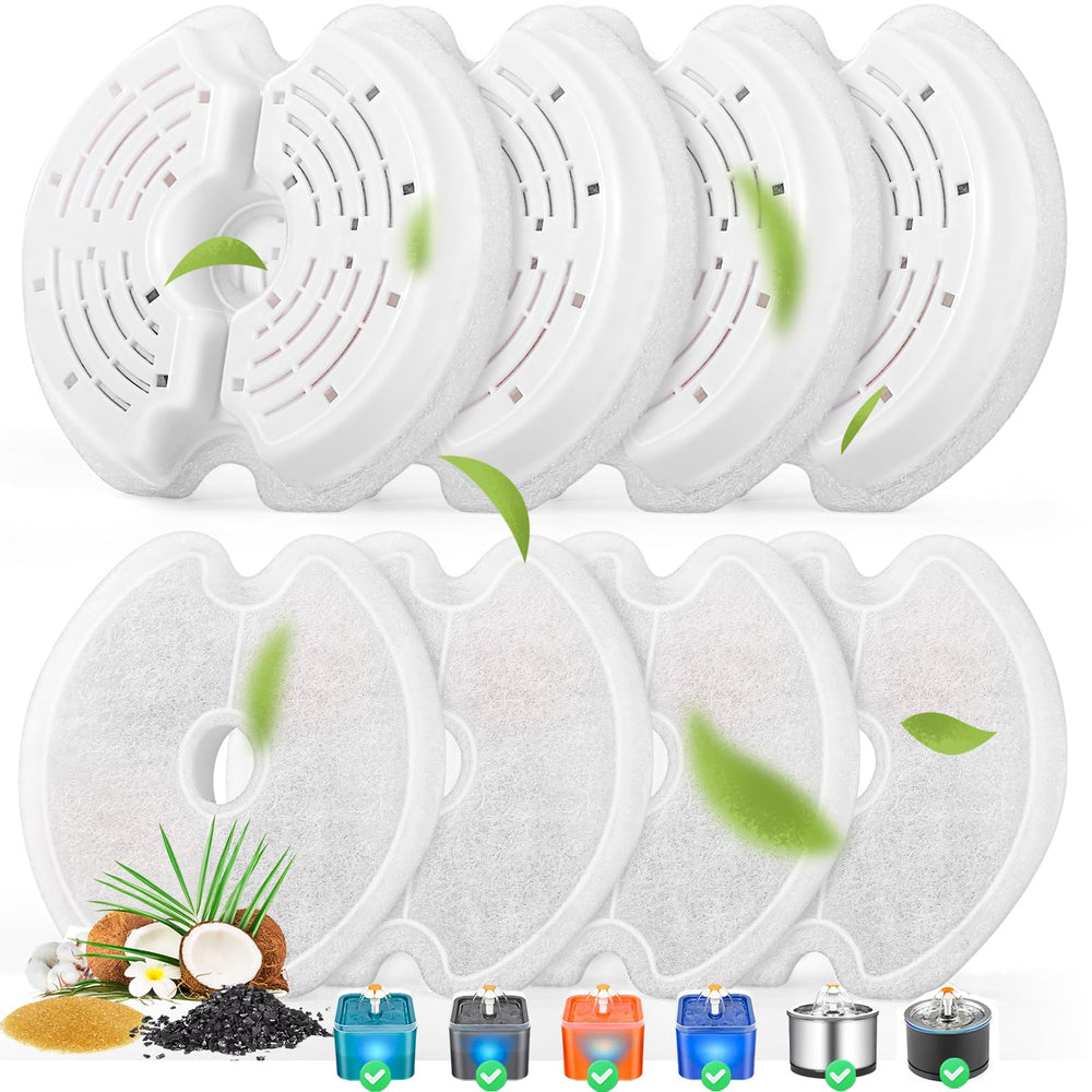 Filtre Monsin pour fontaine chat 84oz avec filtration triple pour eau plus fraîche.