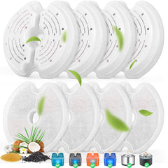 Filtre Monsin pour fontaine chat 84oz avec filtration triple pour eau plus fraîche.