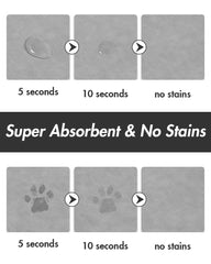 MontVoo tapis eau absorbant pour chien et chat, évite les éclaboussements.